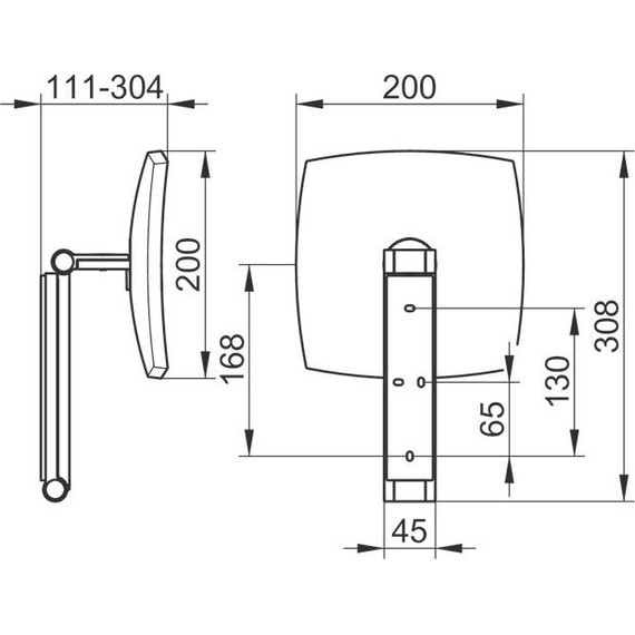 Зеркало косметическое настенное Keuco ILook_Move 17613010000 - фото 6