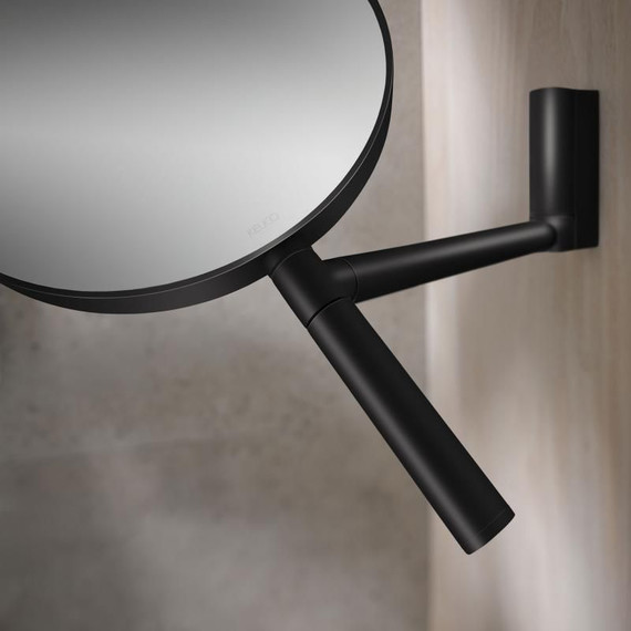 Зеркало косметическое настенное Keuco Plan 17649370002, цвет чёрный матовый - фото 7