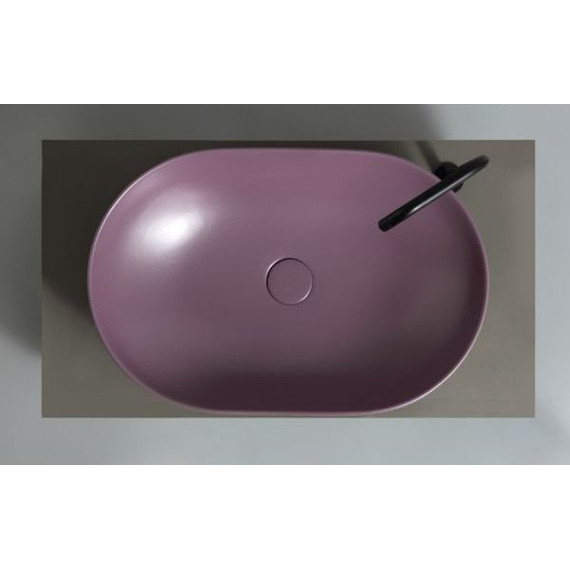 Раковина-чаша White Ceramic Balisong 60 см W0807PL, сливовый матовый - фото 2