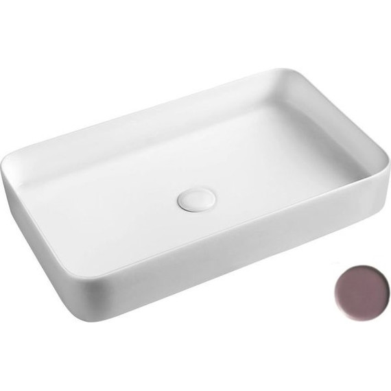 Раковина-чаша White Ceramic Blade 65 см W0517PL, сливовый матовый - фото 