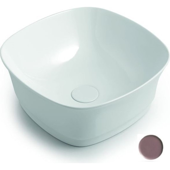 Раковина-чаша White Ceramic Idea 43 см W10007PL, сливовый матовый - фото 