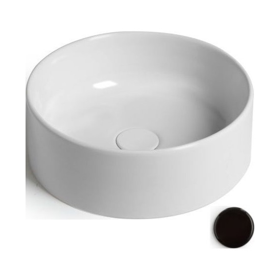 Раковина-чаша White Ceramic Slim 40 см W014705, черный матовый - фото 