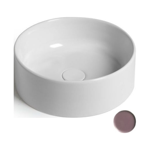 Раковина-чаша White Ceramic Slim 40 см W0147PL, сливовый матовый - фото 