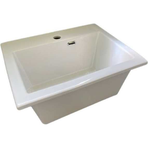 Раковина подвесная постирочная White Ceramic Rio 50 см W013401 - фото 