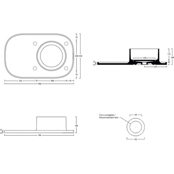 Раковина-чаша со столешницей White Ceramic Upper 70 см W300701 - фото 3