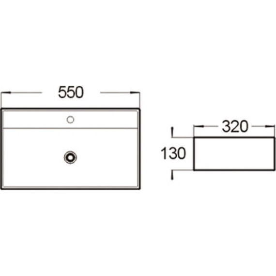 Раковина-чаша SantiLine 55 см SL-1098 - фото 2