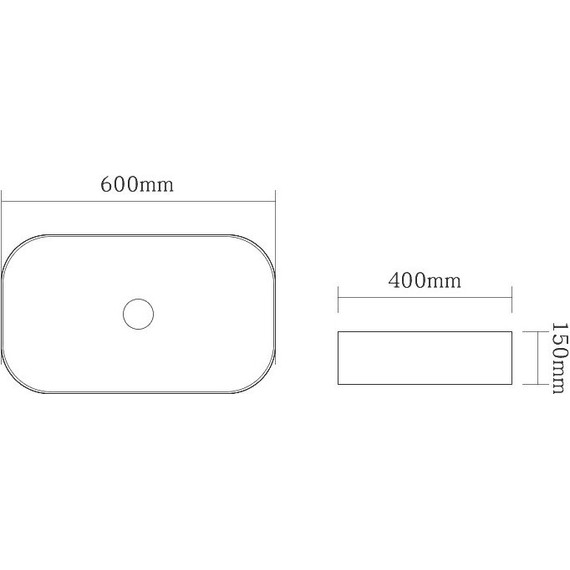 Раковина-чаша SantiLine 60 см SL-1017MB, черный матовый - фото 2