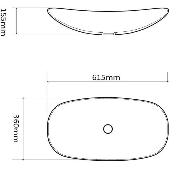 Раковина-чаша SantiLine 61 см SL-1025МВ, черный матовый - фото 2