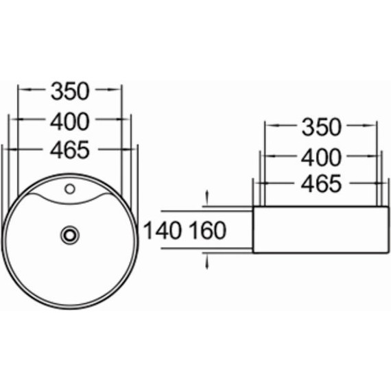 Раковина-чаша SantiLine 46 см SL-1069MB, черный матовый - фото 2