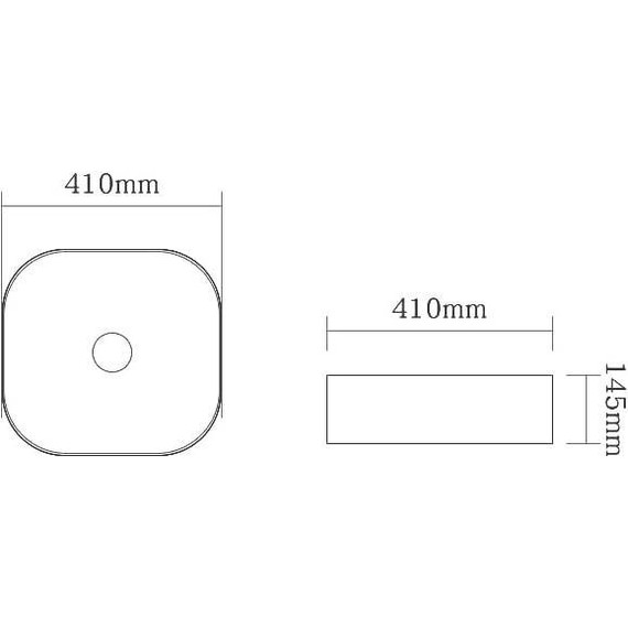 Раковина-чаша SantiLine 41 см SL-1106MB, черный матовый - фото 2