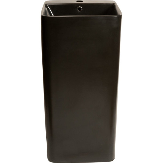 Раковина напольная SantiLine 42 см SL-4005MB, черный матовый - фото, картинка 2 Раковина напольная SantiLine 42 см SL-4005MB, черный матовый - фото 2