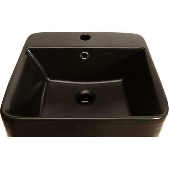 Раковина напольная SantiLine 42 см SL-4005MB, черный матовый - фото, картинка 3 Раковина напольная SantiLine 42 см SL-4005MB, черный матовый - фото 3