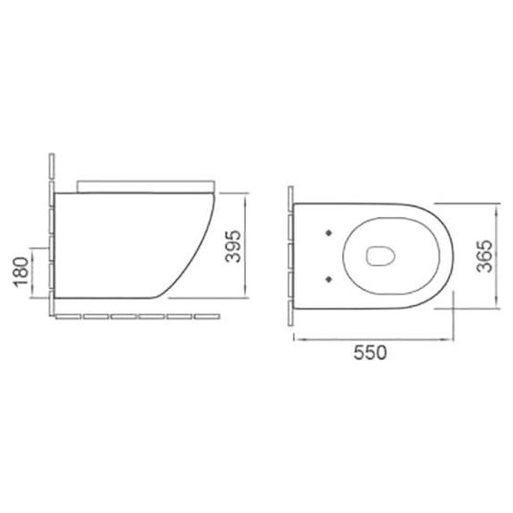 Унитаз подвесной безободковый SantiLine SL-5002MB с крышкой микролифт, черный матовый - фото, картинка 2 Унитаз подвесной безободковый SantiLine SL-5002MB с крышкой микролифт, черный матовый - фото 2