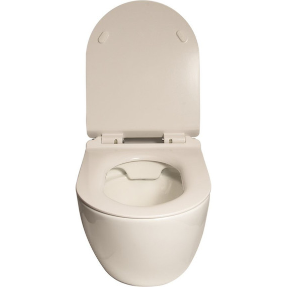 Унитаз подвесной безободковый SantiLine SL-5002 с крышкой микролифт - фото 3