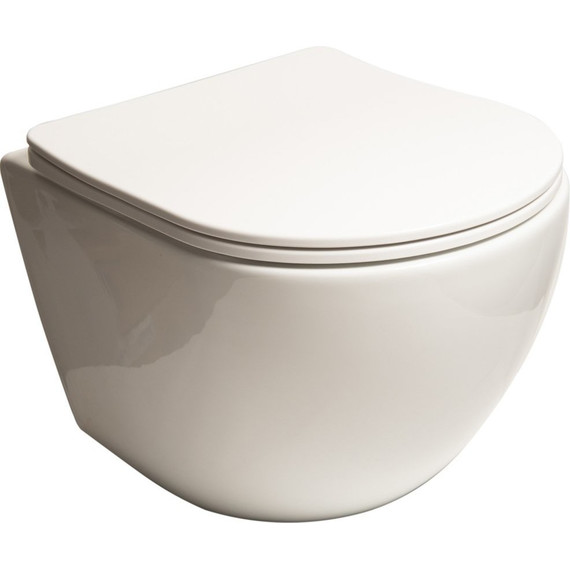 Унитаз подвесной безободковый SantiLine SL-5005 с крышкой микролифт, Цвет производителя: белый - фото, картинка 2 Унитаз подвесной безободковый SantiLine SL-5005 с крышкой микролифт, Цвет производителя: белый - фото 2