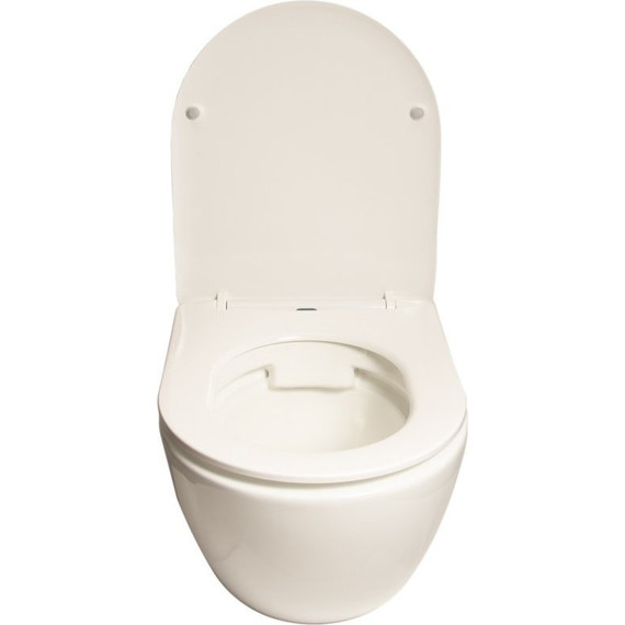 Унитаз подвесной безободковый SantiLine SL-5005 с крышкой микролифт, Цвет производителя: белый - фото, картинка 4 Унитаз подвесной безободковый SantiLine SL-5005 с крышкой микролифт, Цвет производителя: белый - фото 4