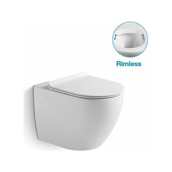 Инсталляция с подвесным безободковым унитазом SantiLine SL-5005+SL-01 - фото 5