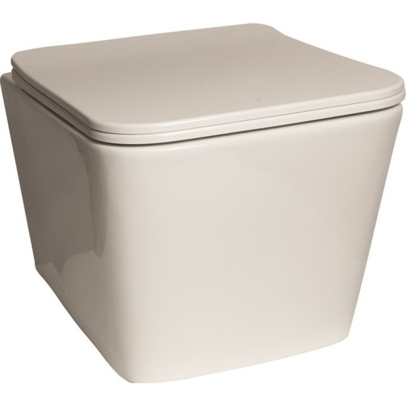 Унитаз подвесной безободковый SantiLine SL-5007 с крышкой микролифт, Цвет производителя: белый - фото 2