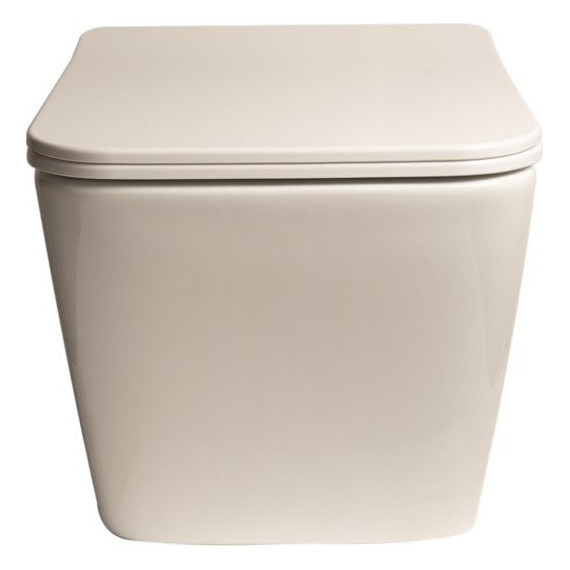 Унитаз подвесной безободковый SantiLine SL-5007 с крышкой микролифт, Цвет производителя: белый - фото 3