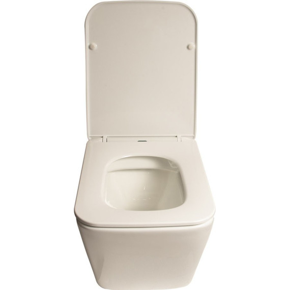 Унитаз подвесной безободковый SantiLine SL-5007 с крышкой микролифт, Цвет производителя: белый - фото 4