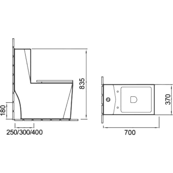 Унитаз-компакт безободковый SantiLine SL-5013 с крышкой микролифт - фото 2