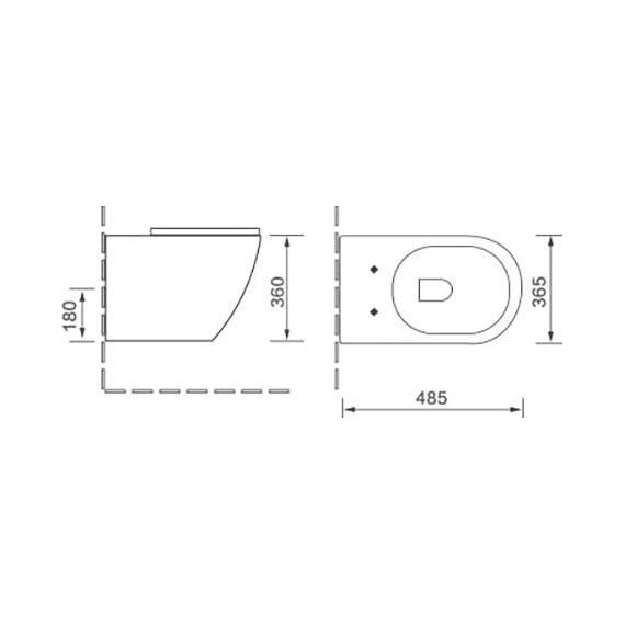 Унитаз подвесной безободковый SantiLine SL-5018MB с крышкой микролифт, черный матовый, Цвет производителя: чёрный матовый - фото, картинка 5 Унитаз подвесной безободковый SantiLine SL-5018MB с крышкой микролифт, черный матовый, Цвет производителя: чёрный матовый - фото 5