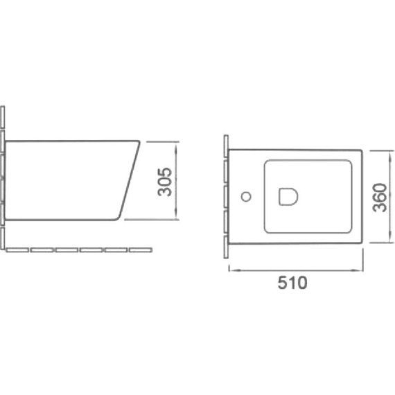 Биде подвесное SantiLine SL-5054MB, черный матовый - фото, картинка 2 Биде подвесное SantiLine SL-5054MB, черный матовый - фото 2