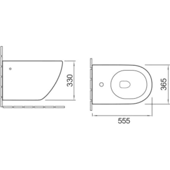 Биде подвесное SantiLine SL-5058 - фото 2