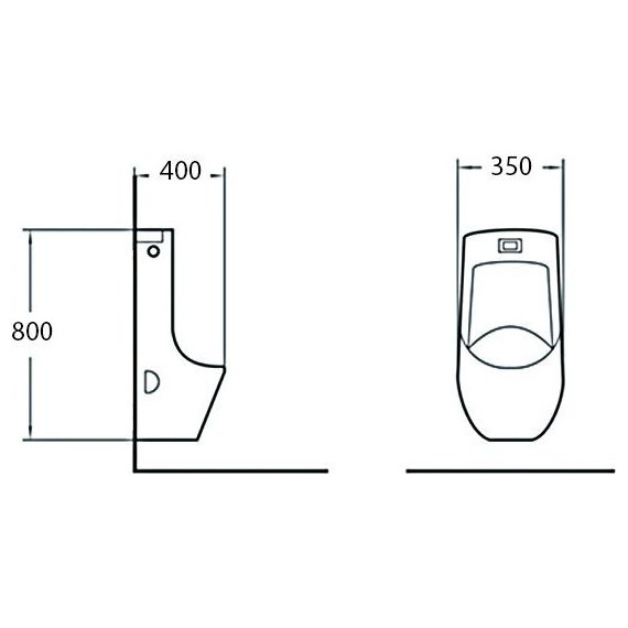 Писсуар подвесной сенсорный SantiLine SL-6002 - фото 3