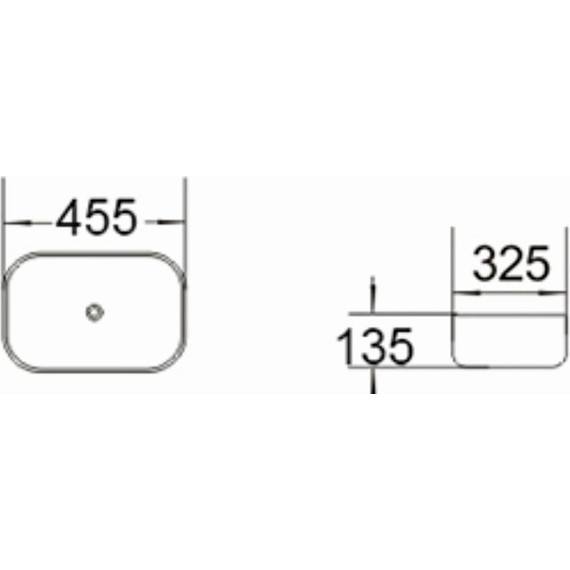 Раковина-чаша SantiLine 45 см SL-7023, под мрамор - фото 2