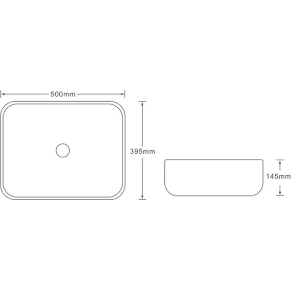 Раковина-чаша SantiLine 50 см SL-7025, под мрамор - фото 2