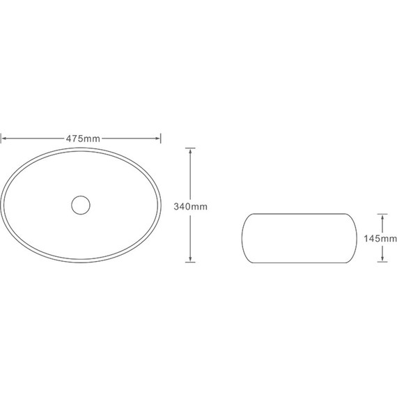 Раковина-чаша SantiLine 47 см SL-7028, под мрамор - фото 2