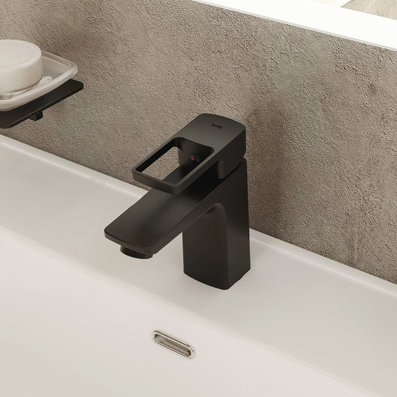 Смеситель для раковины Iddis Bild BILBL00i01, черный матовый - фото 4