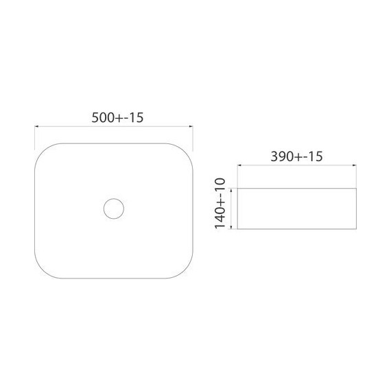 Раковина-чаша Iddis Bridge 50 см BRIBM05i27, черный матовый - фото 6