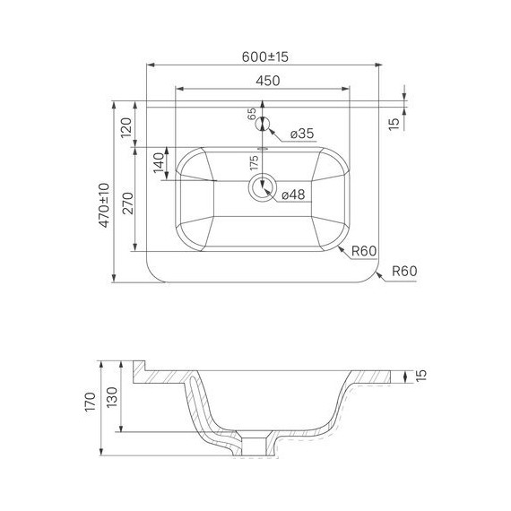 Тумба напольная с раковиной Iddis Edifice 60 см EDI60WFi95K, белый глянец - фото 12