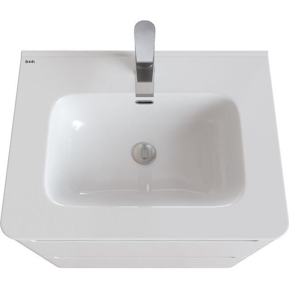 Тумба напольная с раковиной Iddis Edifice 60 см EDI60WFi95K, белый глянец - фото 10