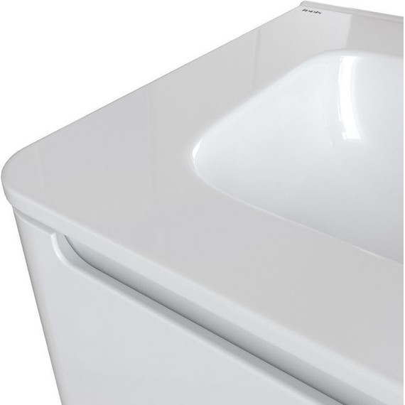 Тумба напольная с раковиной Iddis Edifice 60 см EDI60WFi95K, белый глянец - фото 7