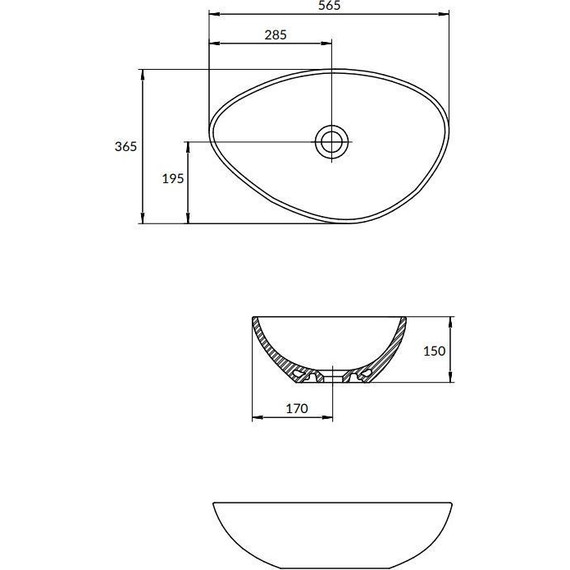 Раковина-чаша Cersanit Moduo Leaf 55 см 63571 - фото, картинка 5 Раковина-чаша Cersanit Moduo Leaf 55 см 63571 - фото 5