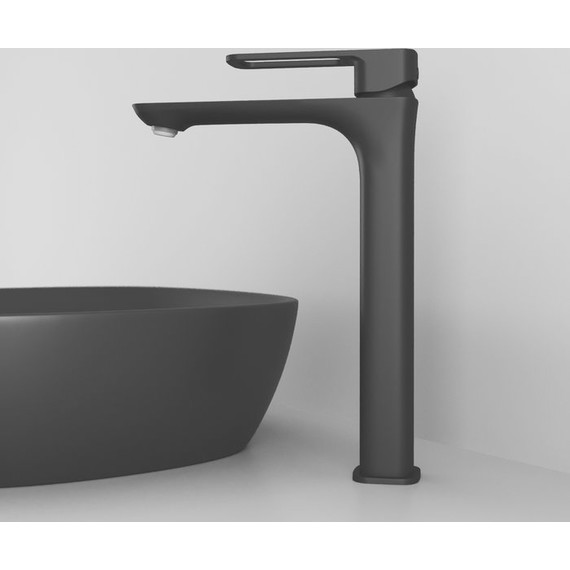 Смеситель для раковины высокий Iddis Slide SLIBL01i01, черный матовый - фото 3