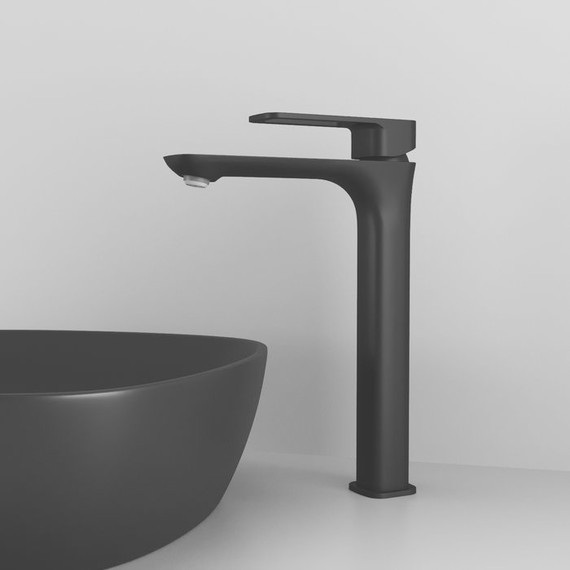 Смеситель для раковины высокий Iddis Slide SLIBL01i01, черный матовый - фото 4