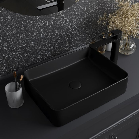 Раковина-чаша Iddis Slide 47 см SLIBM02i27, черный матовый - фото 5