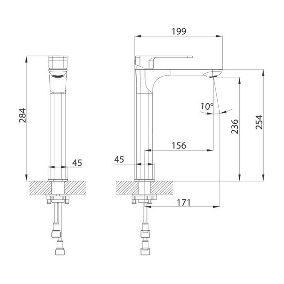 Смеситель для раковины высокий Iddis Slide SLISB01i01 - фото 7