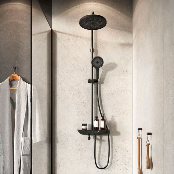 Душевая стойка Iddis Spahome SPABLBTi06, черный матовый - фото 2