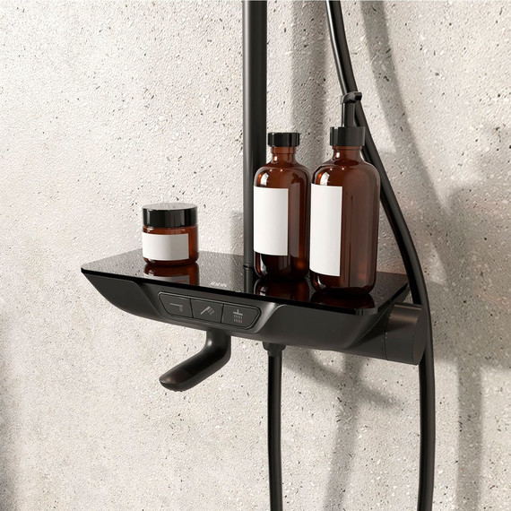 Душевая стойка Iddis Spahome SPABLBTi06, черный матовый - фото 4