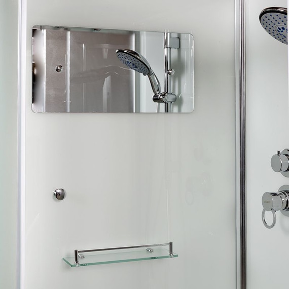 Душевая кабина Deto K408 80x80 см, хром/прозрачное (безсиликоновая сборка) - фото 9