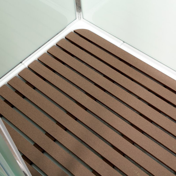 Душевая кабина Deto K408 80x80 см, хром/прозрачное (безсиликоновая сборка) - фото 19