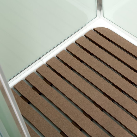 Душевая кабина Deto K408 80x80 см, хром/прозрачное (безсиликоновая сборка) - фото 18