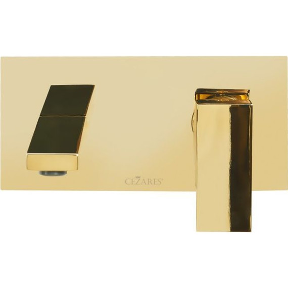 Смеситель для раковины настенный Cezares UNIKA-BLI1-03/24, золото, Цвет производителя: золото - фото 2