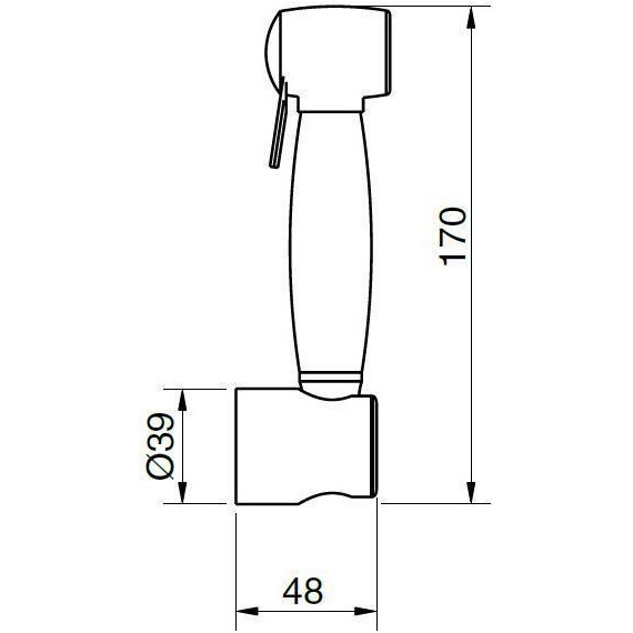 Гигиенический душ Cezares ATLANTIS-U-ID-02, бронза - фото, картинка 3 Гигиенический душ Cezares ATLANTIS-U-ID-02, бронза - фото 3