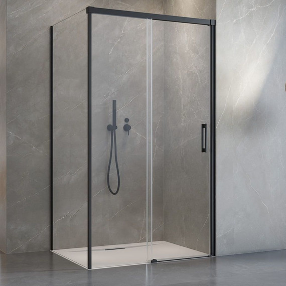 Душевое ограждение Radaway Idea Black KDS 120x80 см R, черный/прозрачное - фото 